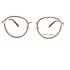 BCBGMAXAZRIA Eyeglasses Frames ADELINA Red Sparkly Round 49-18-135 H20741